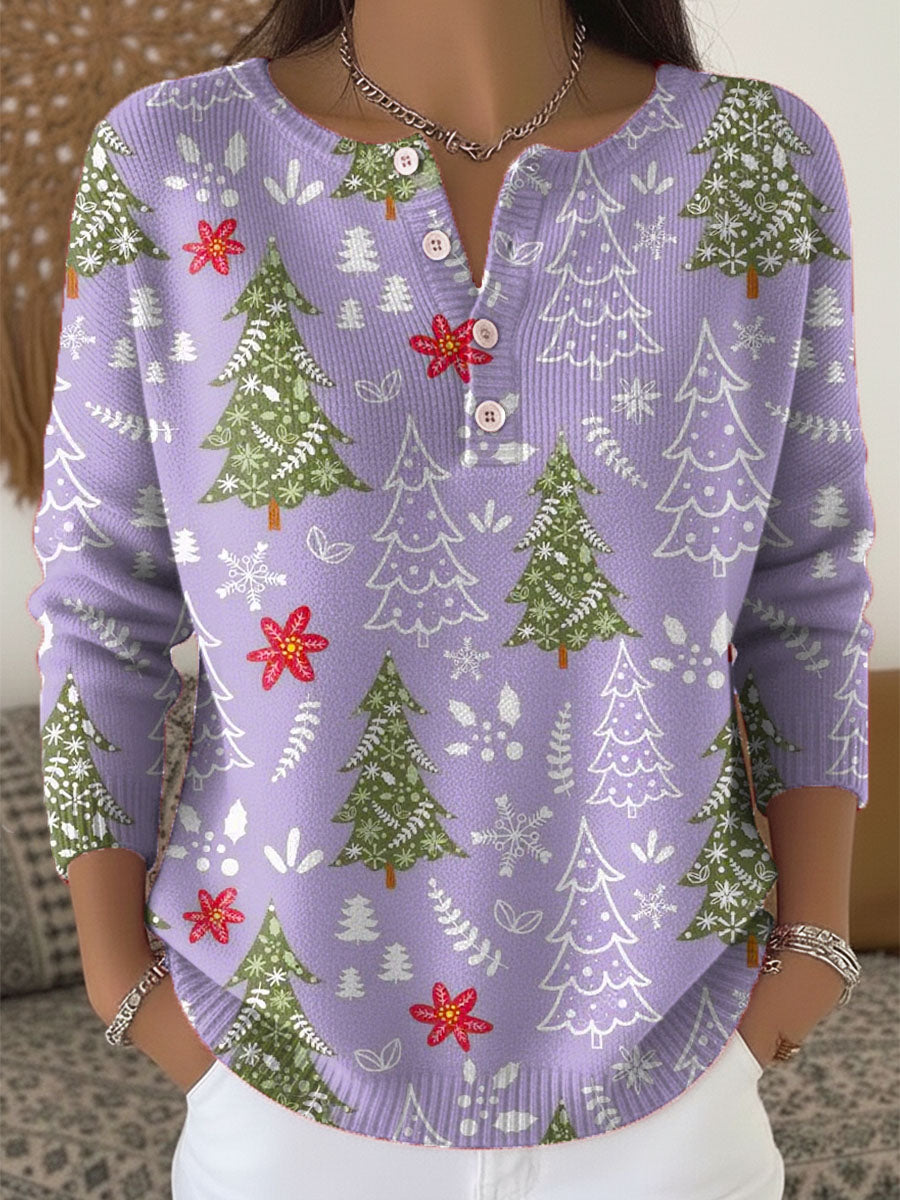 Mara | Festlicher Damenpullover Mit Schönen Knöpfen