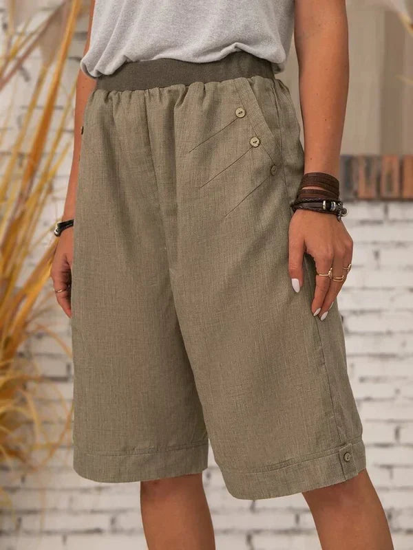 Carla Weiße Sommer-Bermudashorts für Damenmode