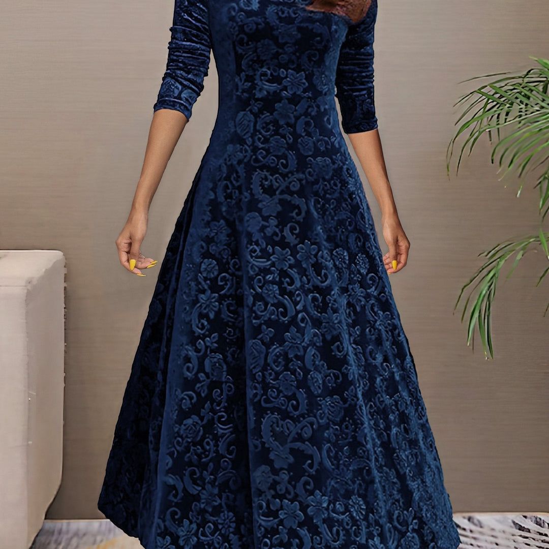 Amelia | Stilvolles Samtkleid Damen elegant chic