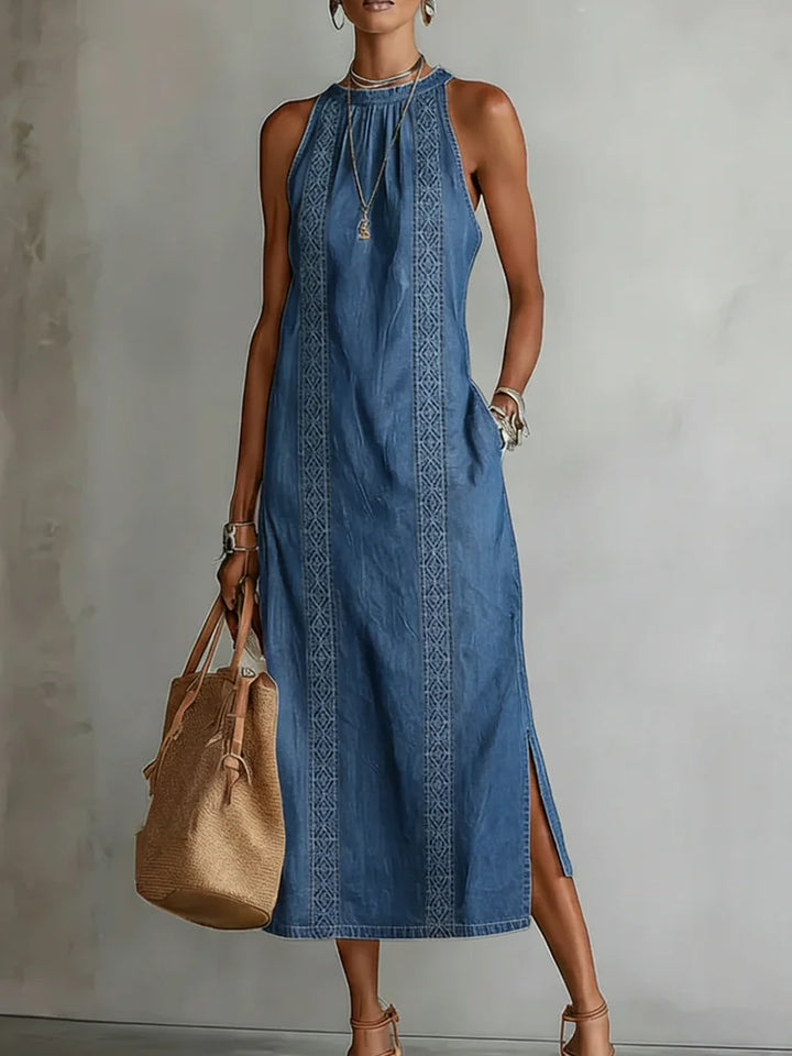 Mila | Elegantes Denim Kleid Damen Look