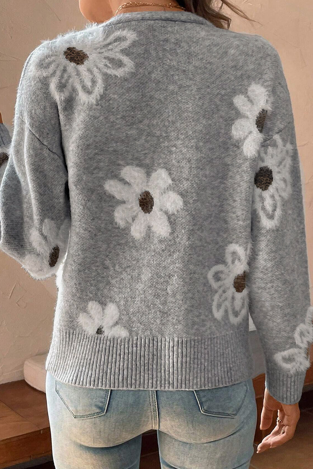 Julia | Florale Strickjacke für feminine Looks