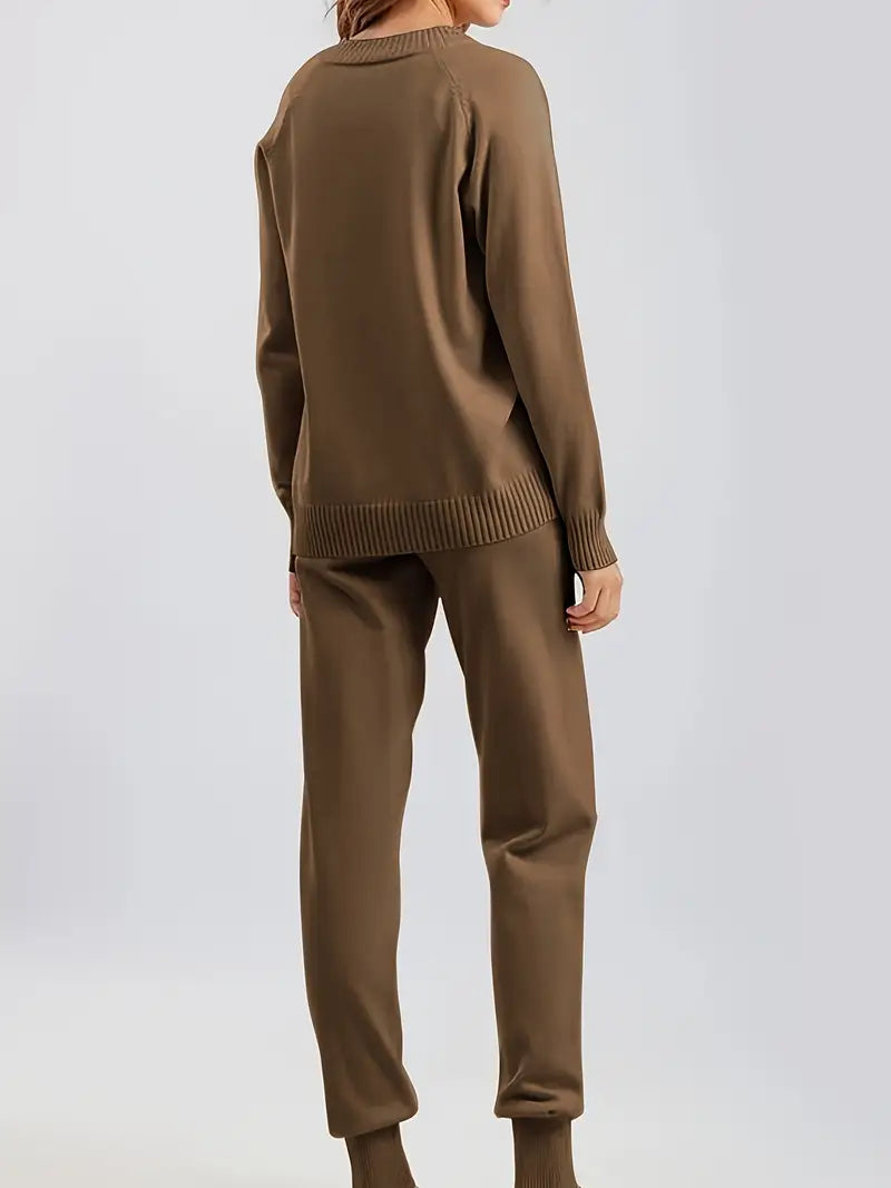 Isabell | Stylisches Zweiteiler Set für Damen mit Ärmeln