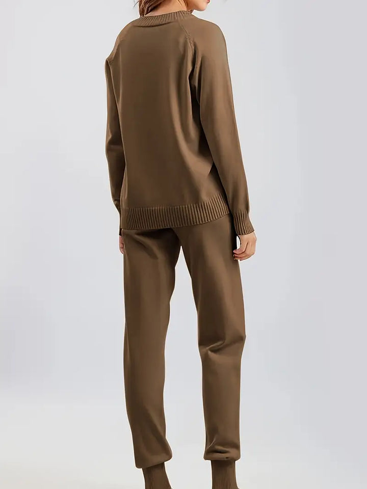 Isabell | Stylisches Zweiteiler Set für Damen mit Ärmeln