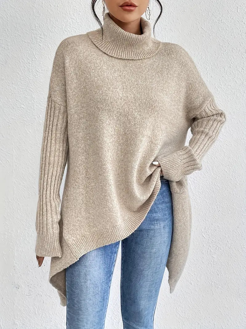Clara | Warmer Damen Rollkragenpullover mit Komfortschnitt