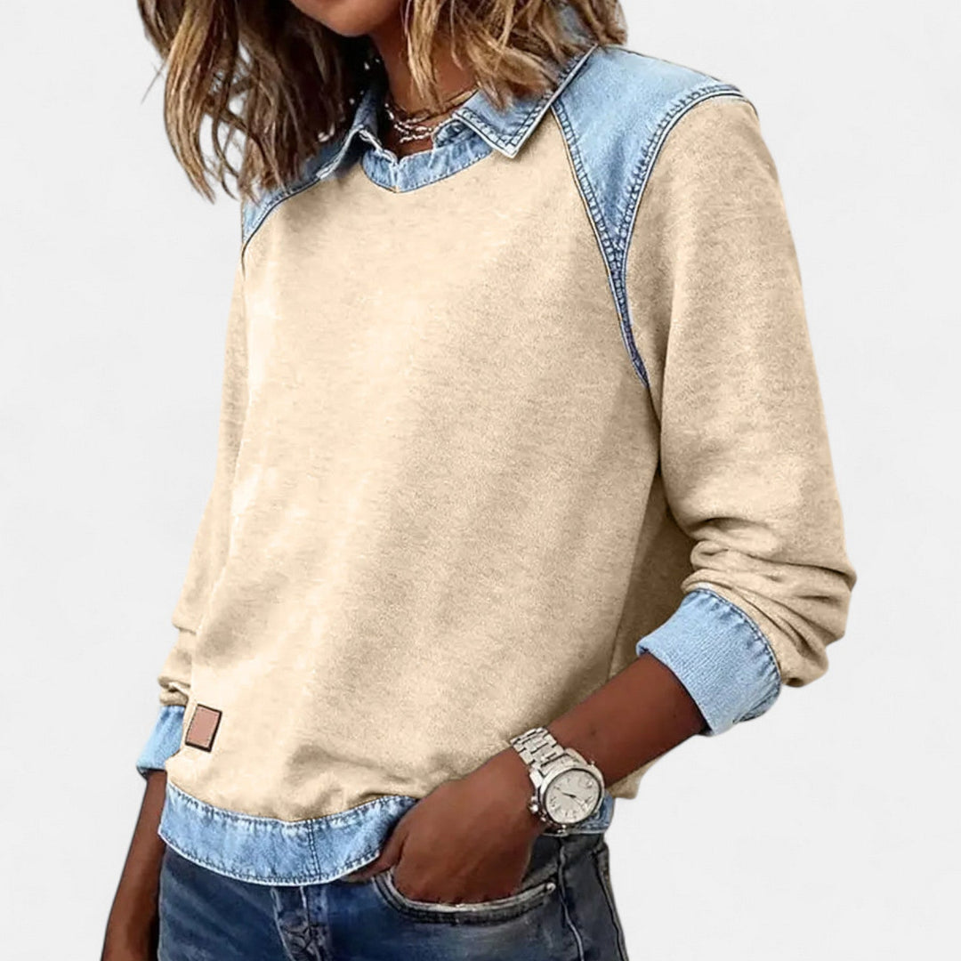Lina | Modisches Damen Langarmshirt modern & chic