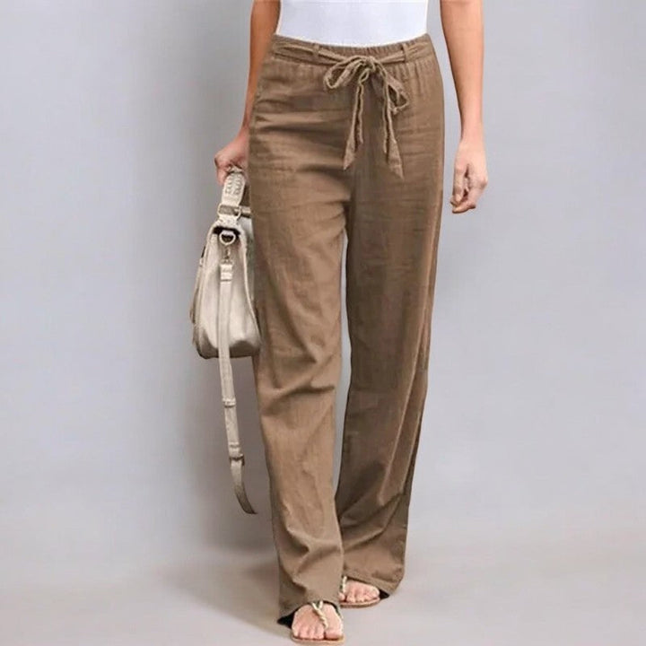 Astrid | Elastische Hose aus Leinen für Sommer