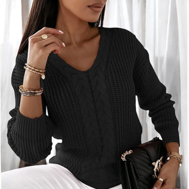 Elin | Skandinavischer Damenpullover mit Musterstrick