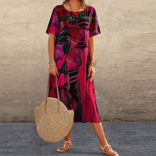 Joelle Farbiges Midikleid für lebendige Sommeroutfits mit Stil