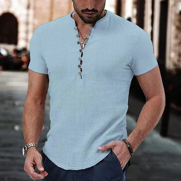 Trey | Shirt mit modernem V-Ausschnitt