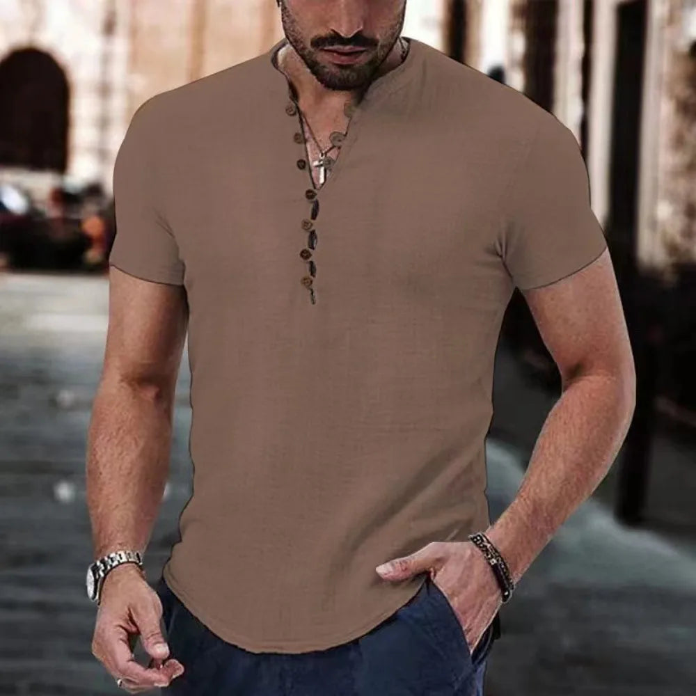 Trey | Shirt mit modernem V-Ausschnitt