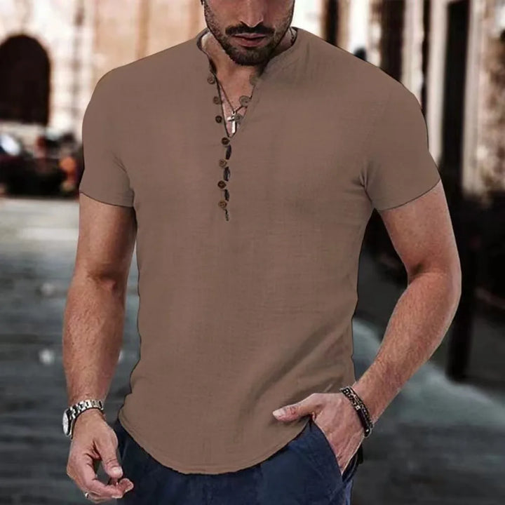Trey | Shirt mit modernem V-Ausschnitt
