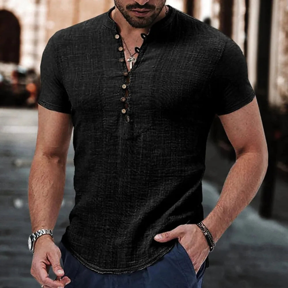Trey | Shirt mit modernem V-Ausschnitt
