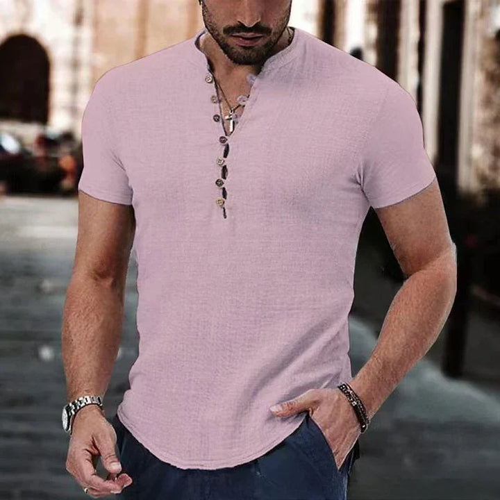 Trey | Shirt mit modernem V-Ausschnitt