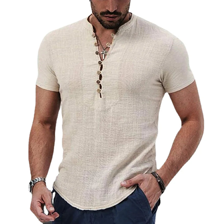 Trey | Shirt mit modernem V-Ausschnitt