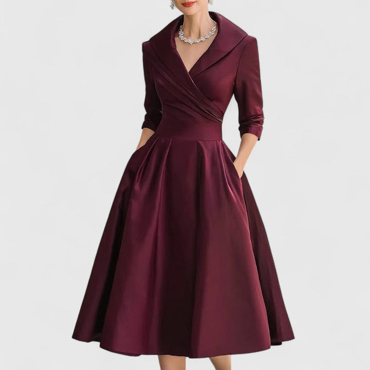 Claudia | Feminin geschnittenes Midikleid für Damen