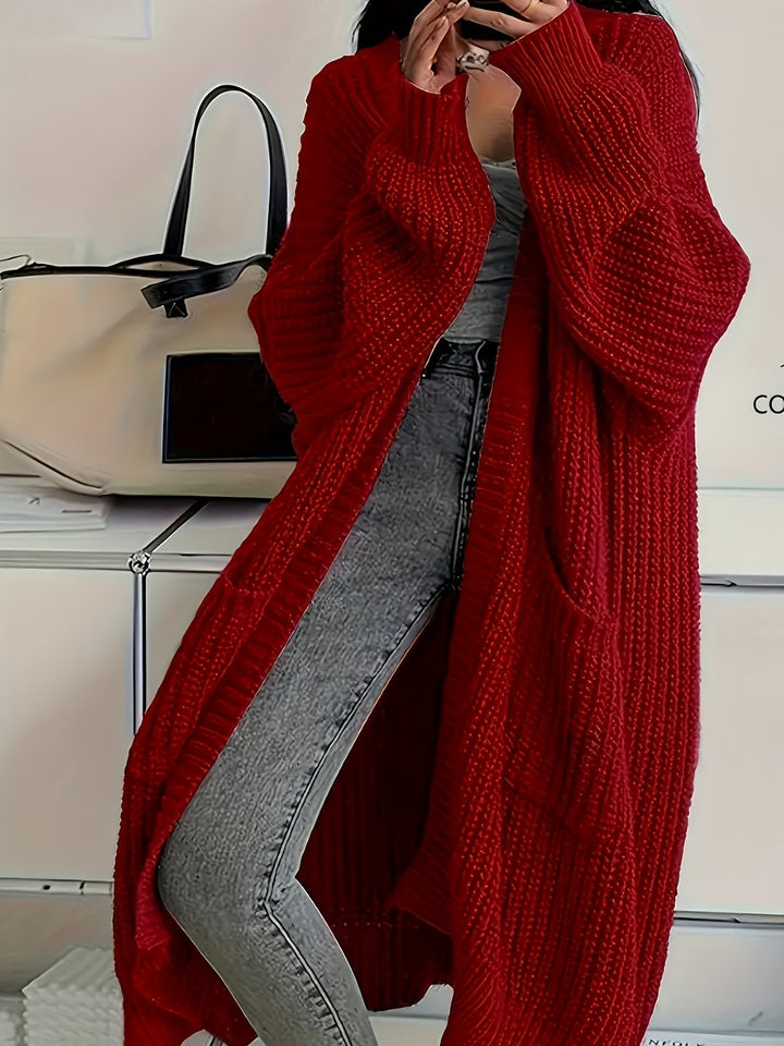 Lena | Zeitloser Longline Strickcardigan Damen