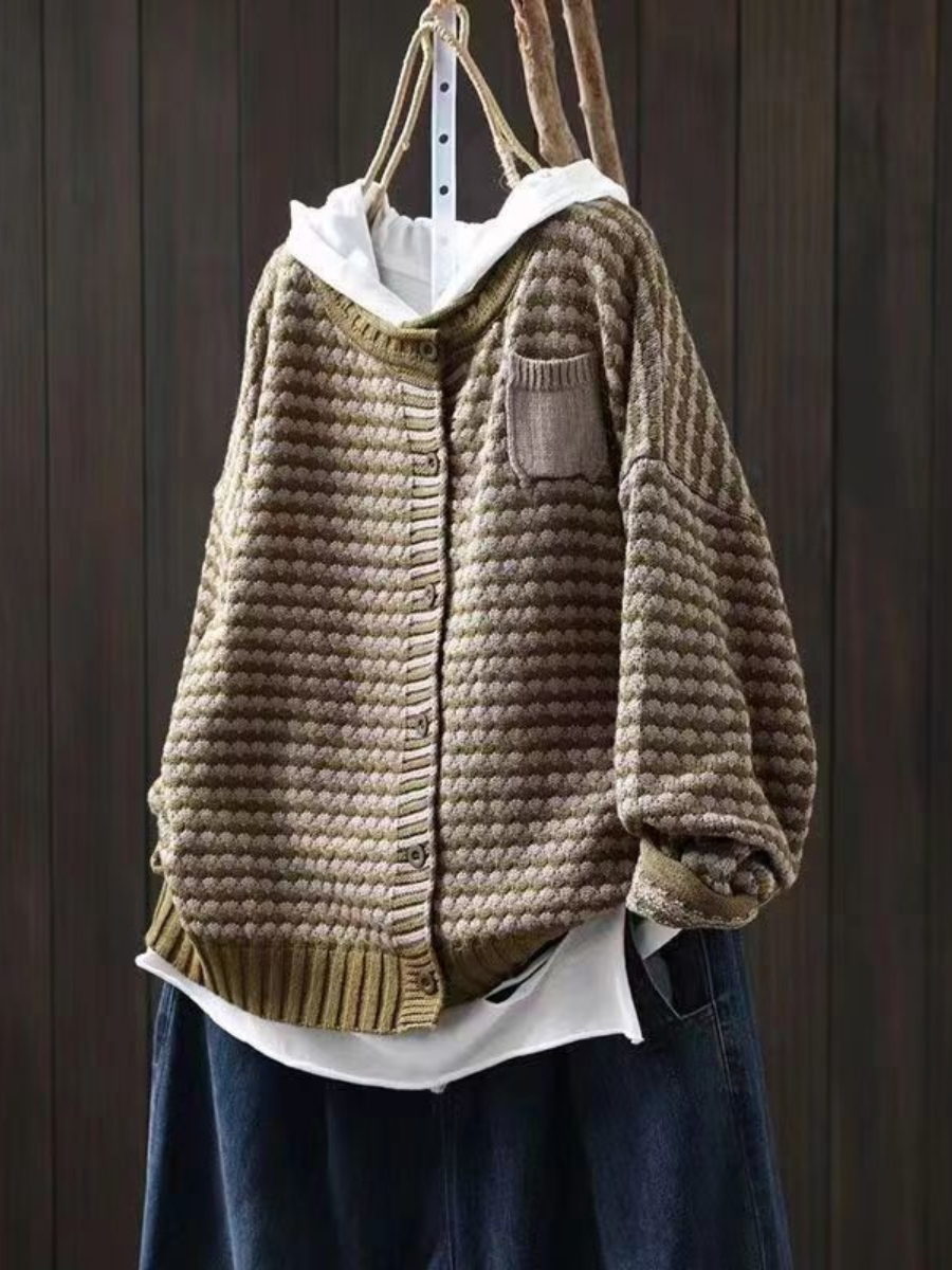 Clara | Feiner Strickcardigan mit Struktur