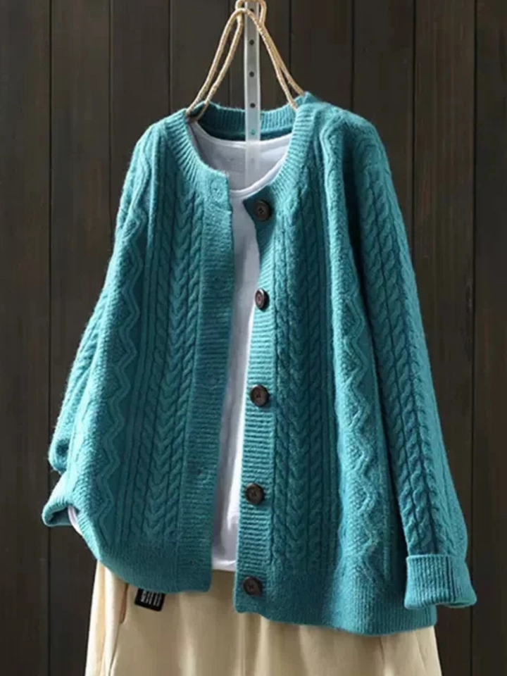 Isabel | Schicker Strickcardigan mit feinem Muster