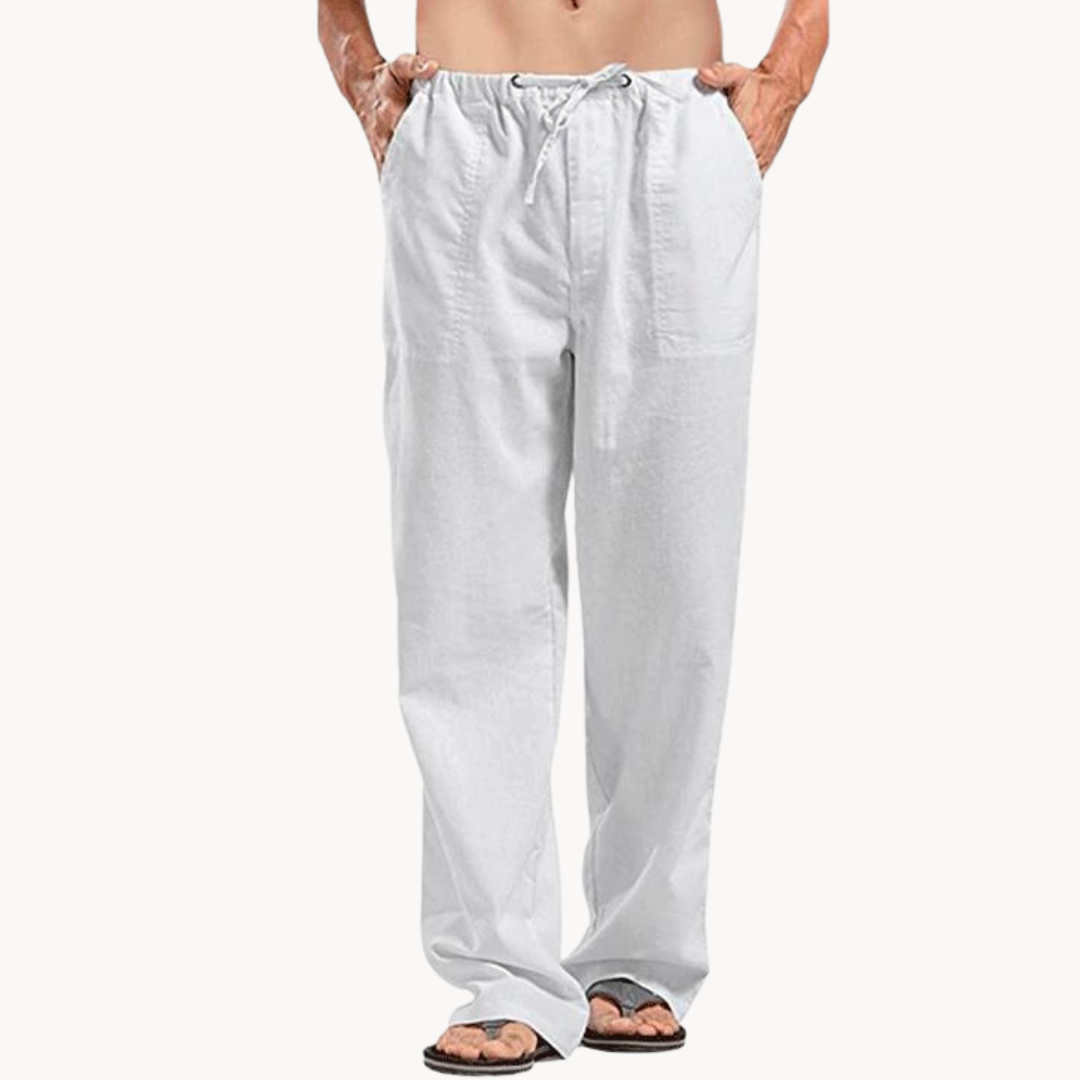 Pier Leinen | Sommerliche Baumwollhosen Herren