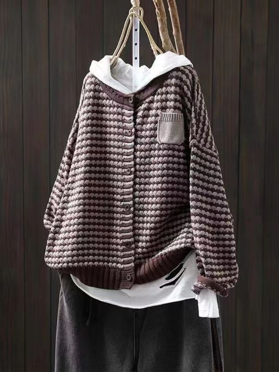Clara | Feiner Strickcardigan mit Struktur