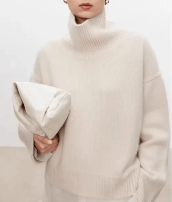 Lea | Stilvoller Pullover Damen mit Rollkragen