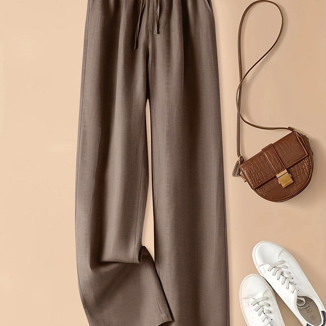 Paula | Leinenhose mit hohem Bund und Leichtigkeit
