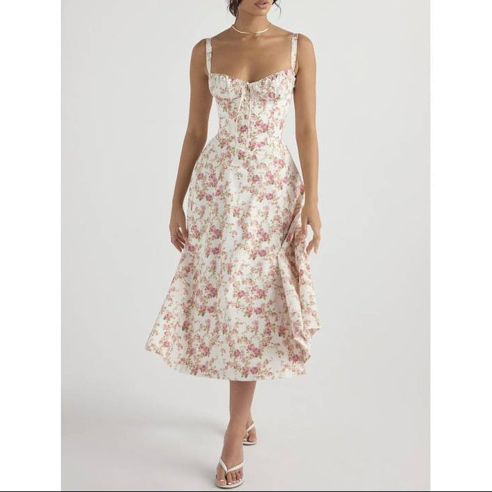 Paula | Exklusives Midi-Kleid mit Korsett