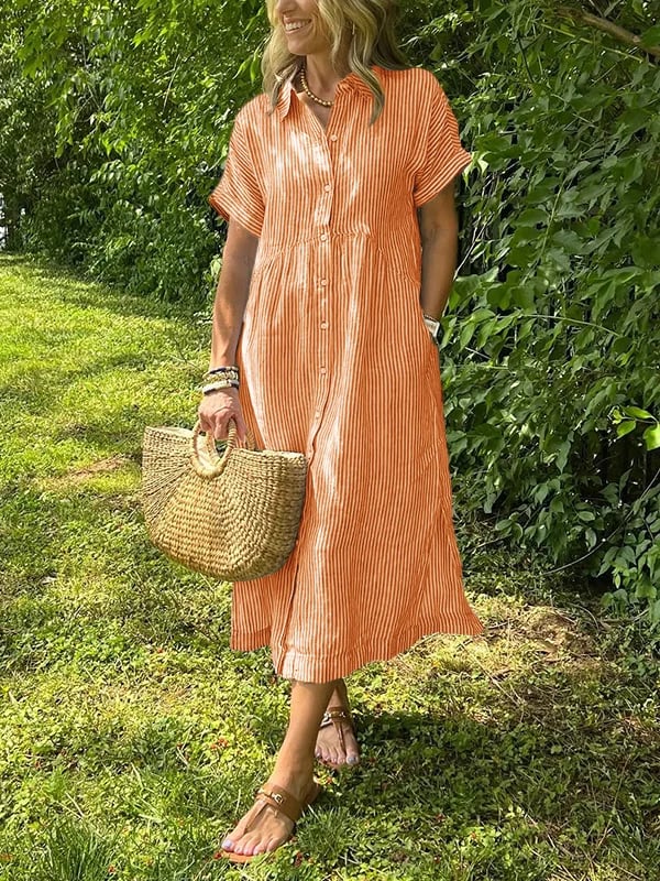 Helga | Komfortables Maxi-Hemdkleid mit weichem Griff