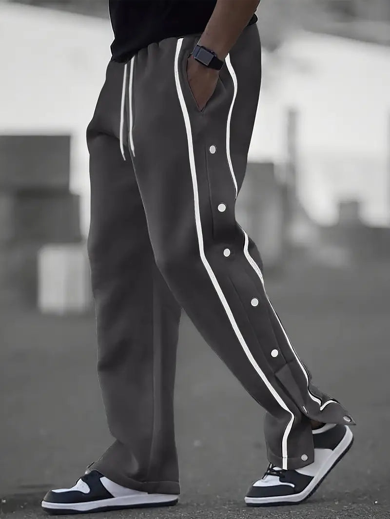 Lino | Locker geschnittene Sporthose mit Knopfdetails