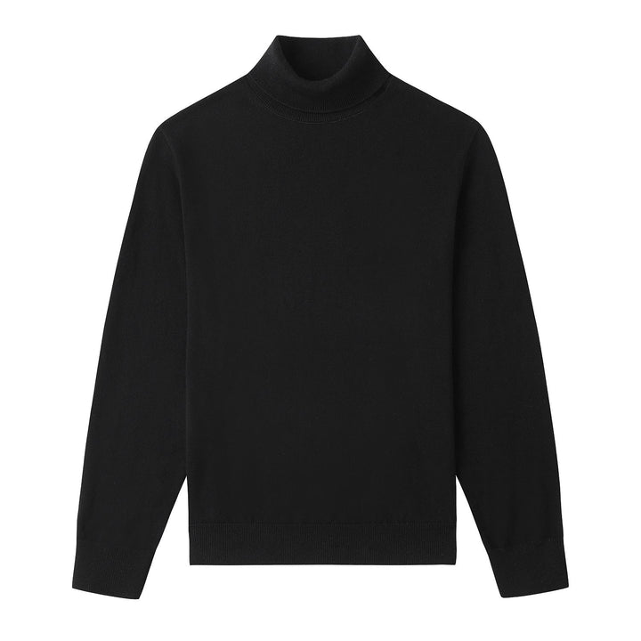 Henrik | Zeitloser Rollkragenpullover in Schwarz