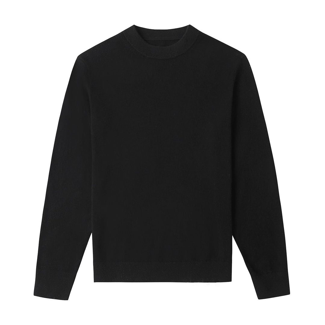Jonas | Bequemer Pullover in tiefem Schwarz