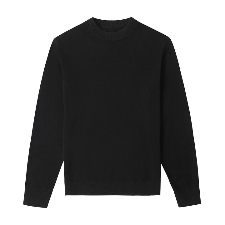 Jonas | Bequemer Pullover in tiefem Schwarz