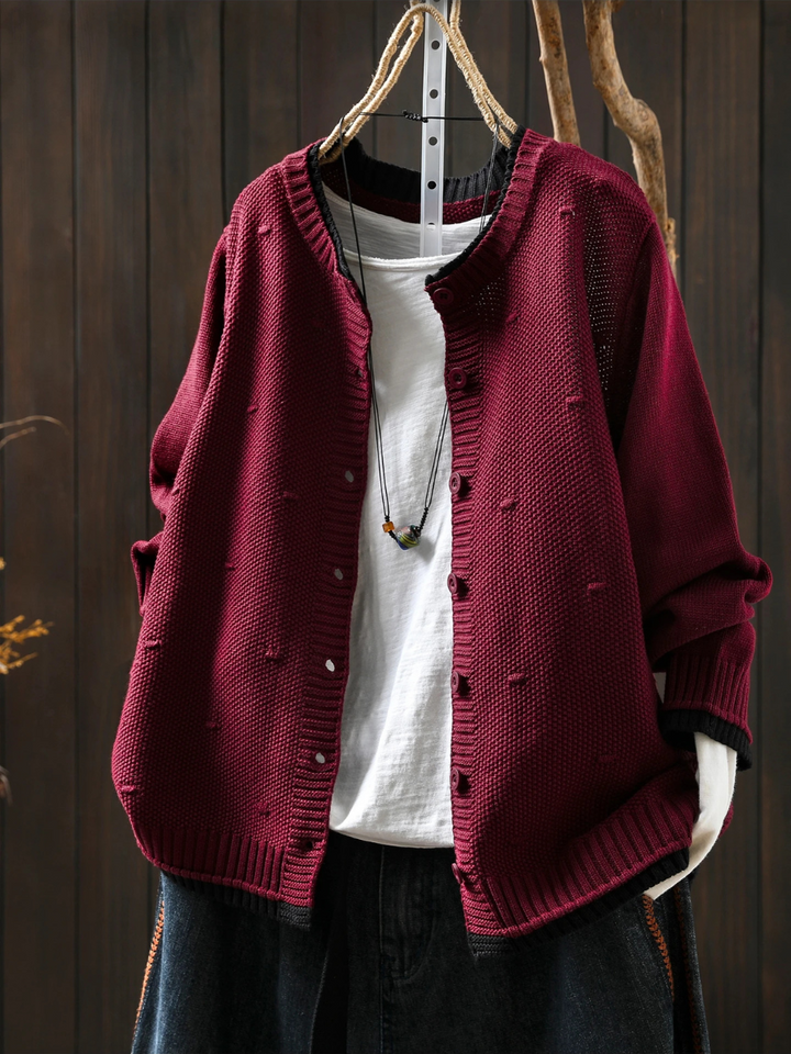Nora | Feinstrickcardigan mit dekorativer Struktur