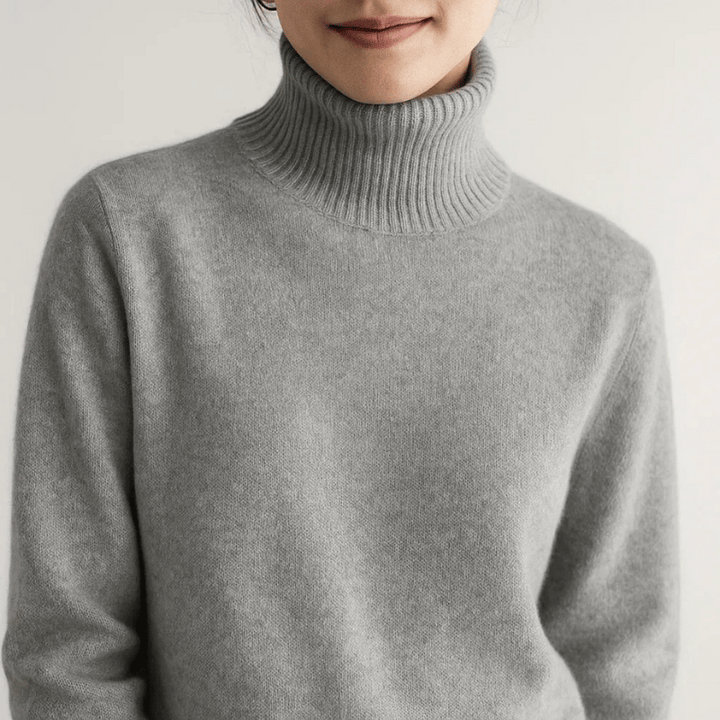 Tilda | Gemütlicher Feinstrickpullover mit Rollkragenstil
