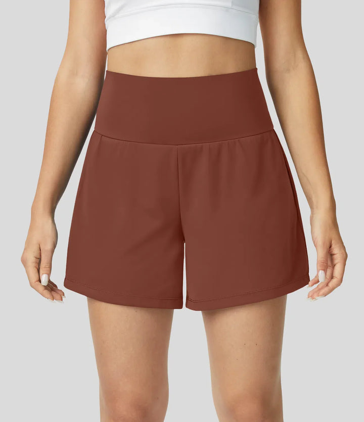 Natalia | 2-in-1 Yoga-Shorts mit hoher Taille
