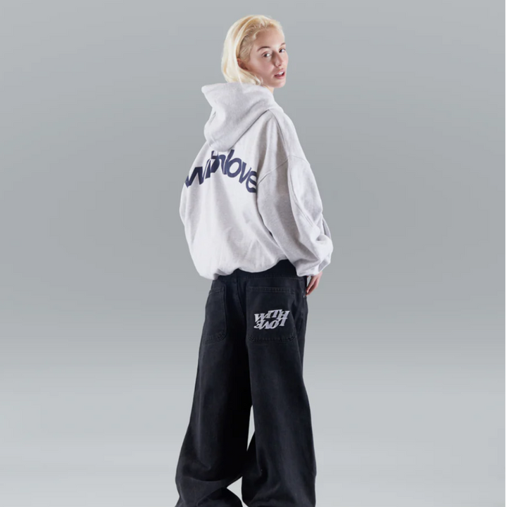 Sara | Kuscheliger Hoodie mit Herzmotiv – Statementwear