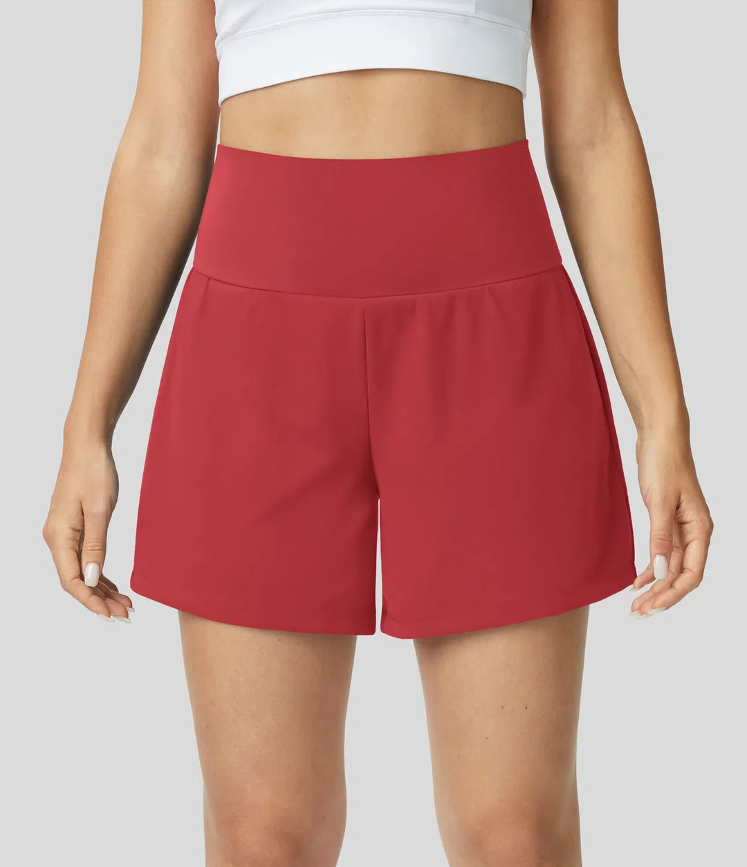 Natalia | 2-in-1 Yoga-Shorts mit hoher Taille