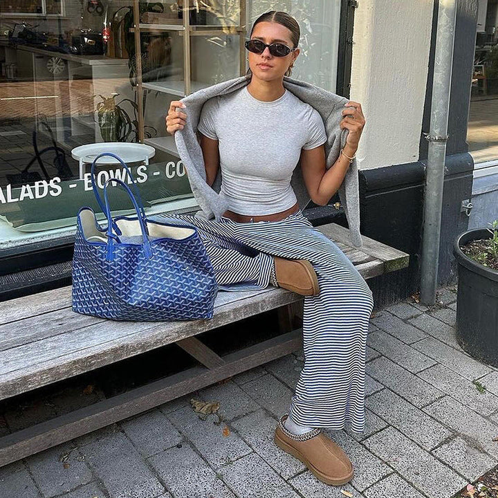 Isabel | Elegante Damen-Hose gestreift klassisch