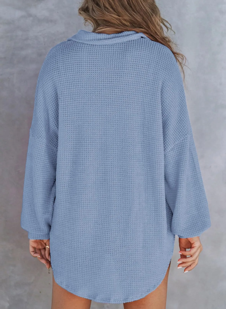 Pullover mit edlem Waffelmuster für Damen