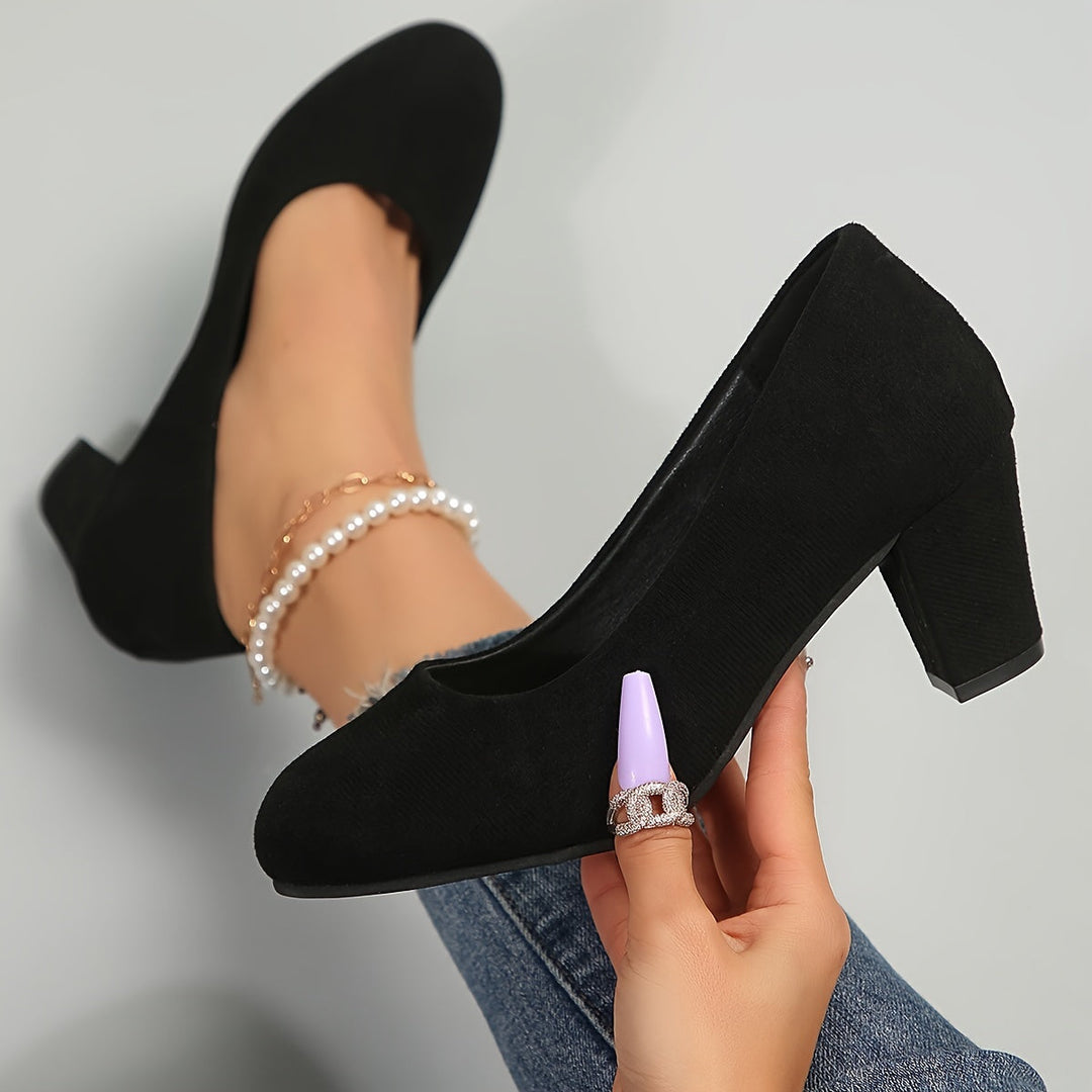 Emilia | Pumps Damen stilvoll mit breiter Spitze