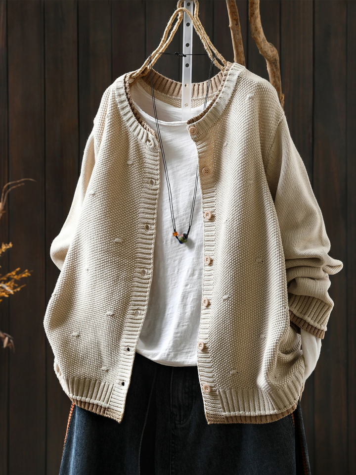 Nora | Feinstrickcardigan mit dekorativer Struktur