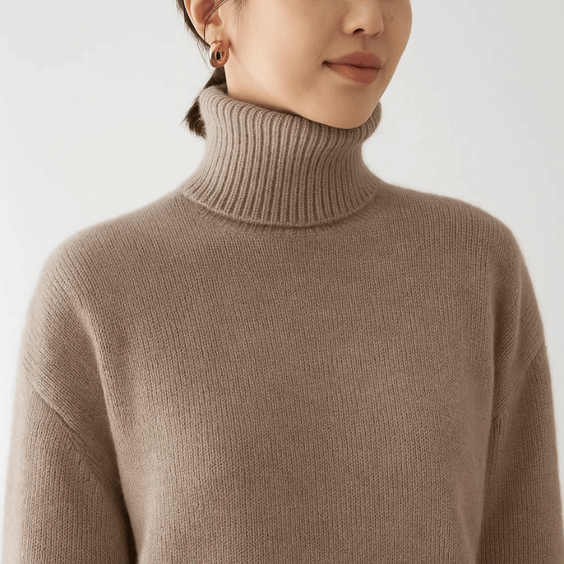 Tilda | Gemütlicher Feinstrickpullover mit Rollkragenstil