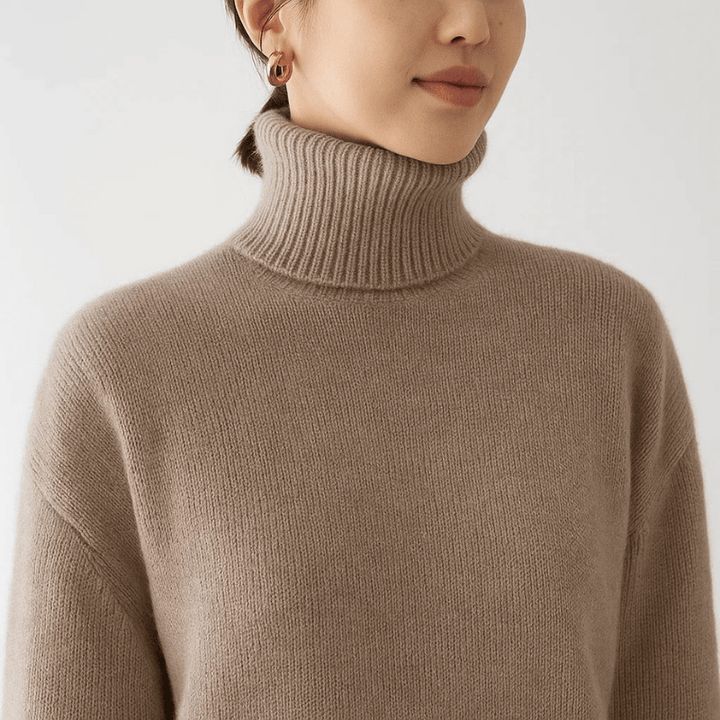 Tilda | Gemütlicher Feinstrickpullover mit Rollkragenstil