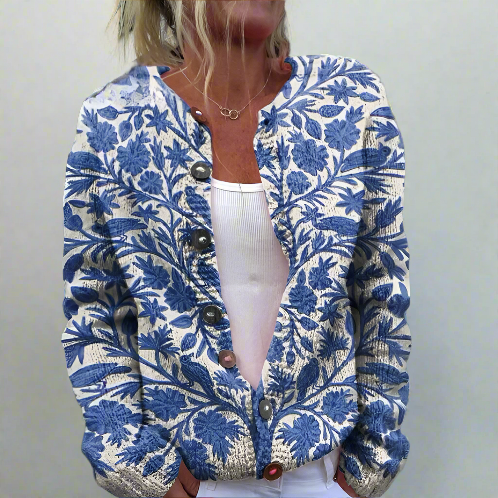 Alyana | Jacke mit farbigem Blumenmusterprint