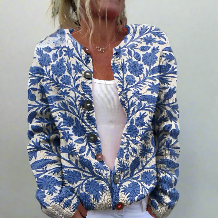 Alyana | Jacke mit farbigem Blumenmusterprint