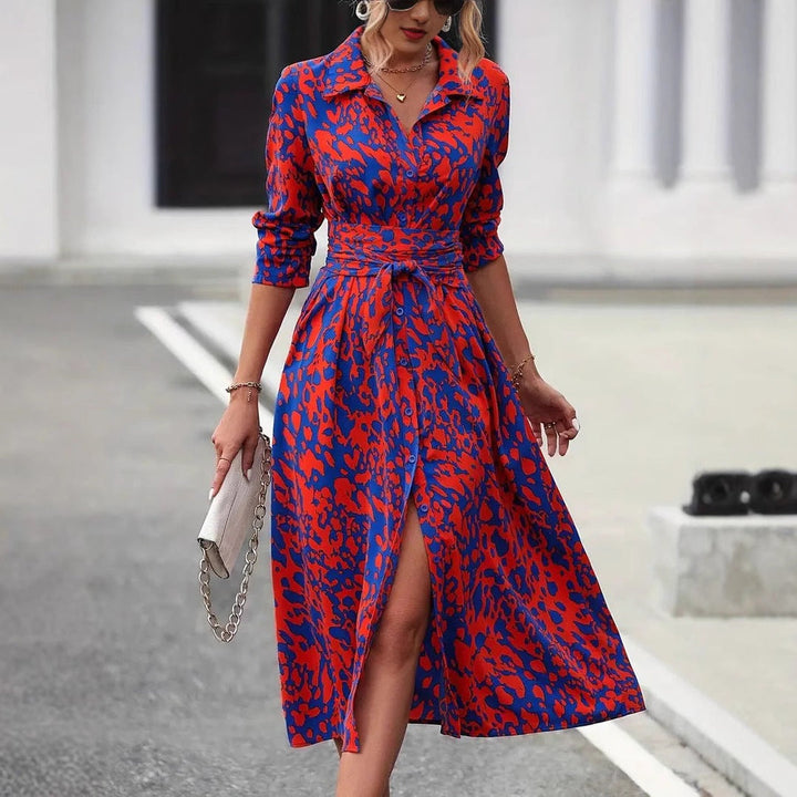 Sofia | Modisches Printkleid Damen Mit Stil