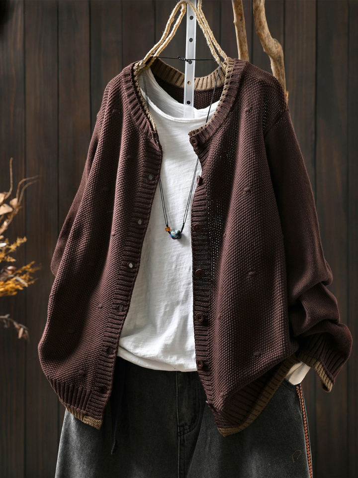 Nora | Feinstrickcardigan mit dekorativer Struktur