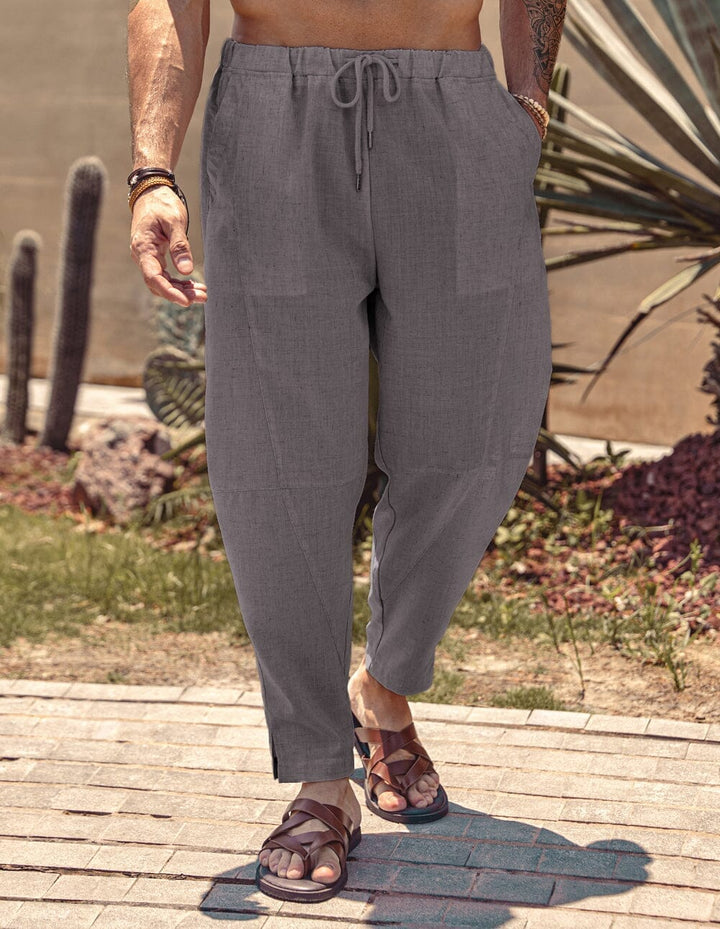 Simon | Bequeme Leinenhose mit Stretchbund