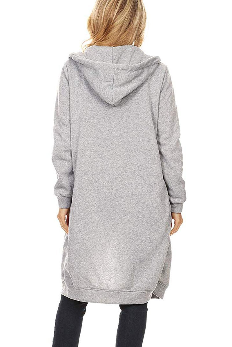 Sweatshirt | Übergroß mit langer Kapuze und Zipper