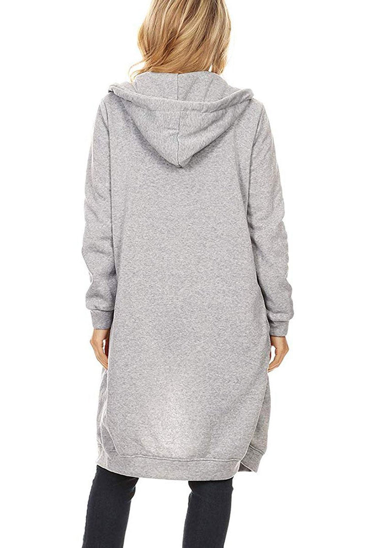 Sweatshirt | Übergroß mit langer Kapuze und Zipper